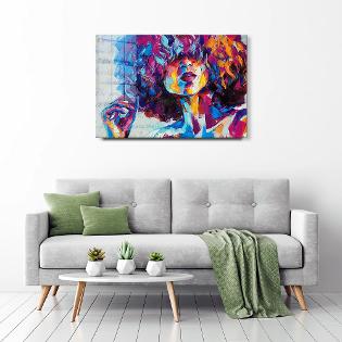 GLASS WALL ART CONTEMPORARY ART PAINTING UV PRINT