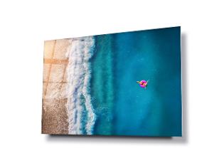 GLASS WALL ART 1ST GLASS ART BEACH OCEAN PINK LILO SUMMER