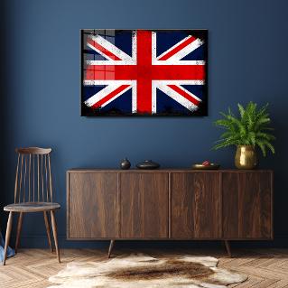 UK UNITED KINGDOM FLAG VINTAGE ART DISTRESSED WALL ART PICTURE PAINTING
