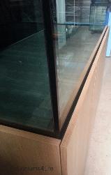 Oak laminate Aquarium manufacturers Aquariums4Life textured Oak aquarium cabinet black silicone 72