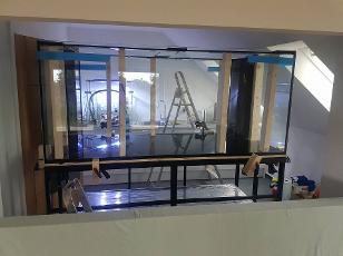 Aquariums4life on site fish tank build