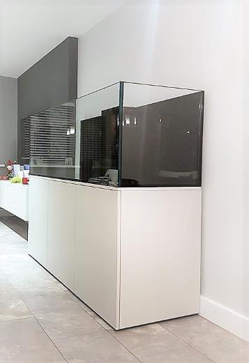 BRACELESS RIMLESS REEF TANK WHITE CABINET STEEL FRAME LIKE EA STRONGERAQURIUMS4LIFE