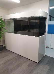 Marine Aquarium High Gloss Cabinet steel framed Showroom
