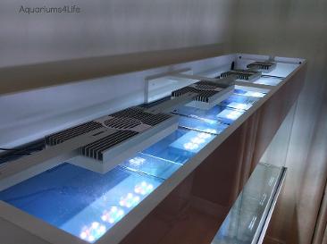 Aquariums4Life pelmet hood with bracing for LED light support