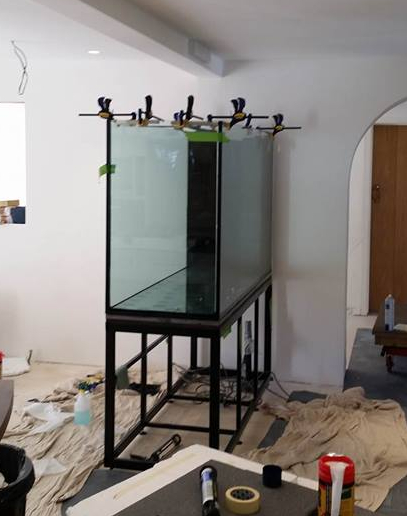 Large on site aquarium build Aquaruims4Life