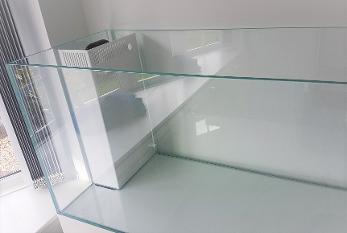 OPTI WHITE RIMLESS AQUARIUM WHITE WEIR CUSTOM FISH TANK AQUA V RANGE LIKE AQUA ONE WITH STEEL FRAME