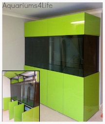 Aquariums4Life 100cm High On site build Steel front opening hood