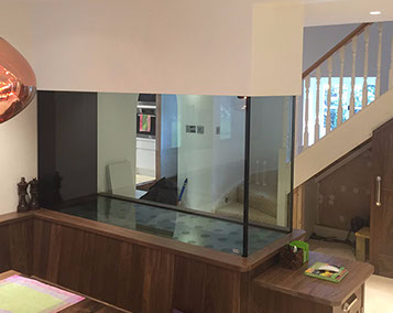 aquariums4life bespoke aquarium built on site