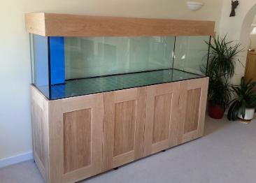 Aqariums4Life Solid Oak Clad Steel Frame Marine aquarium